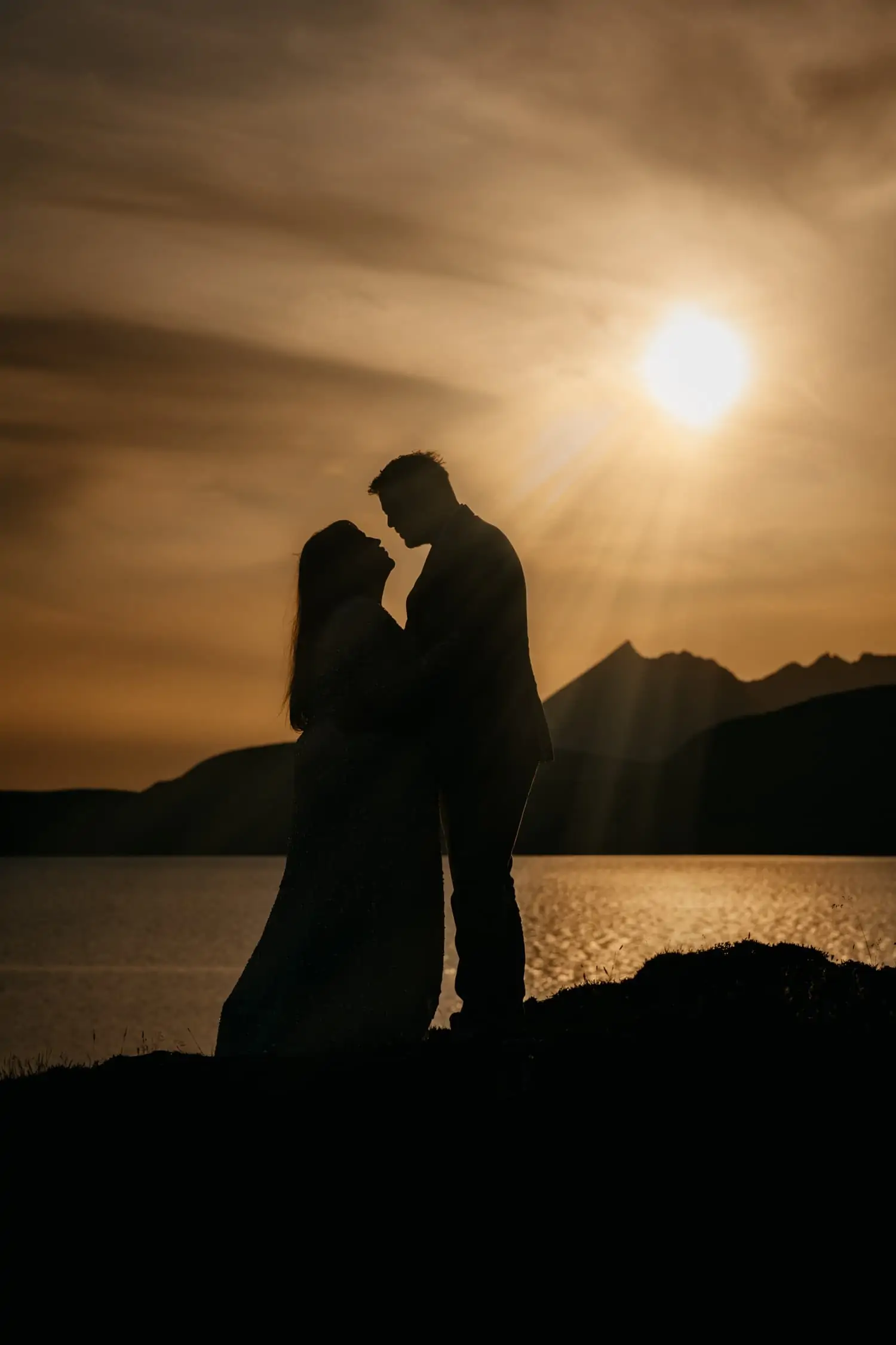 eloping couple cuillin mountains